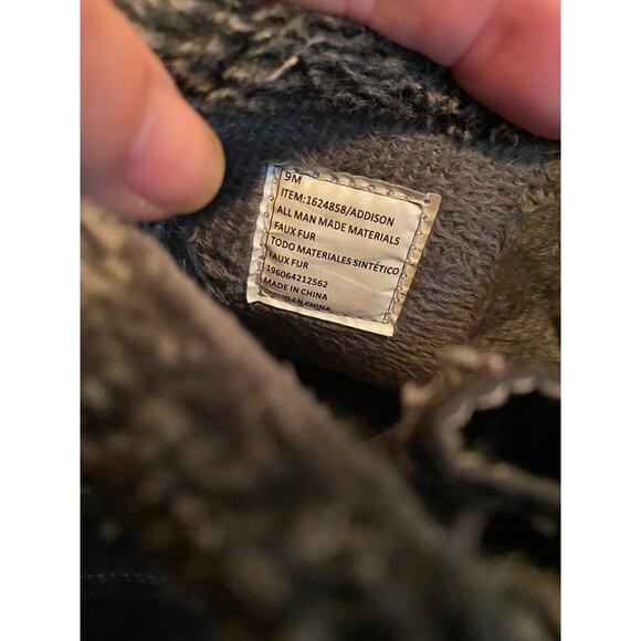 Khombu Women's Addison All-Weather Boots Dark Black/Grey Size 9 - Picture 7 of 7